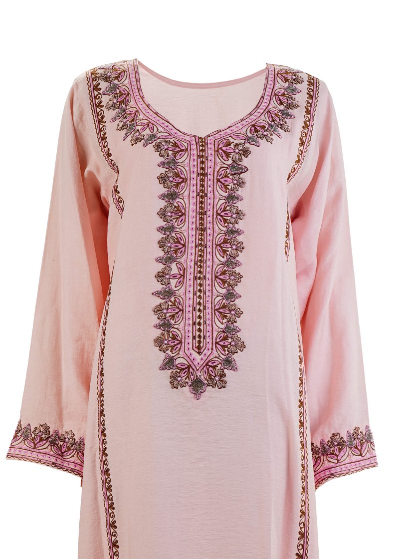 Maysarah Arabic Jalabiya | Pink | Stitched | Party wear | Jalabiya | 1 pc set