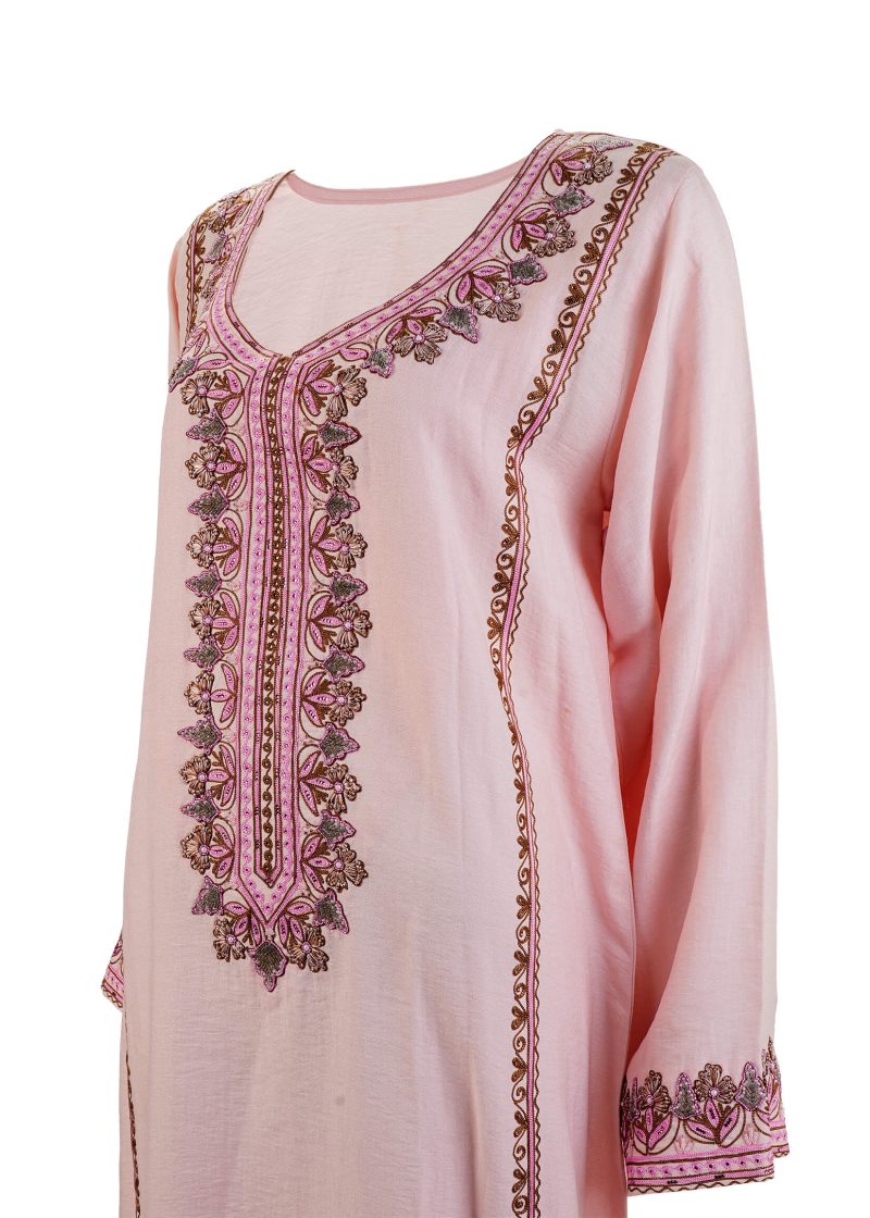 Maysarah Arabic Jalabiya | Pink | Stitched | Party wear | Jalabiya | 1 pc set