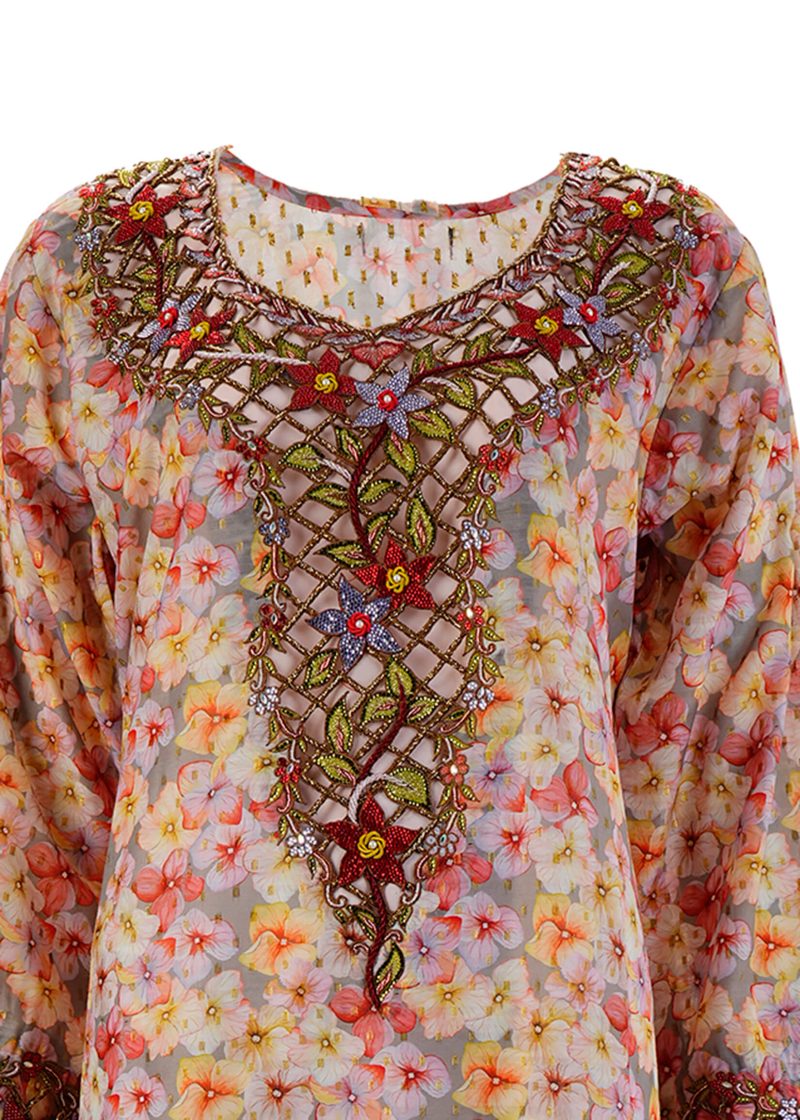 Maysarah Studio | Printed Colour | Stitched | Party wear | Jalabiya Style | 1 pc set