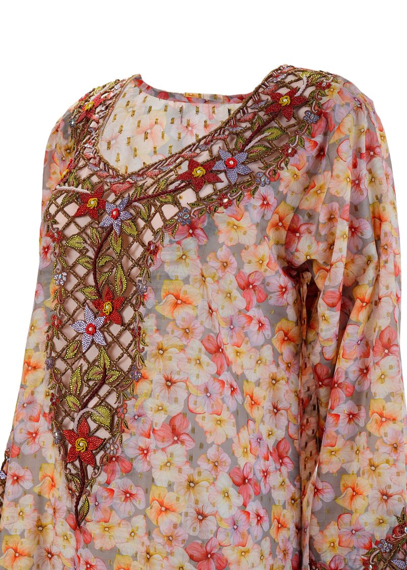 Maysarah Studio | Printed Colour | Stitched | Party wear | Jalabiya Style | 1 pc set