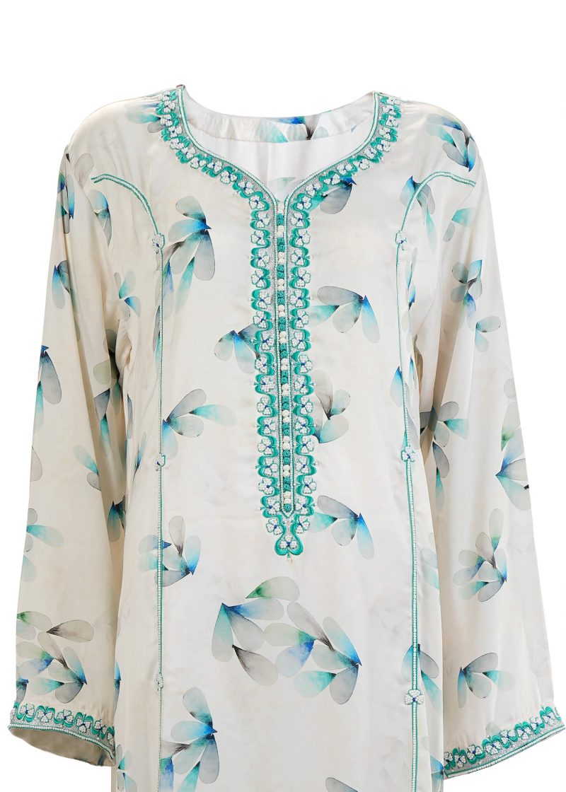 Maysarah Studio | Cream | Stitched | Party wear | Jalabiya Style | 1 pc set