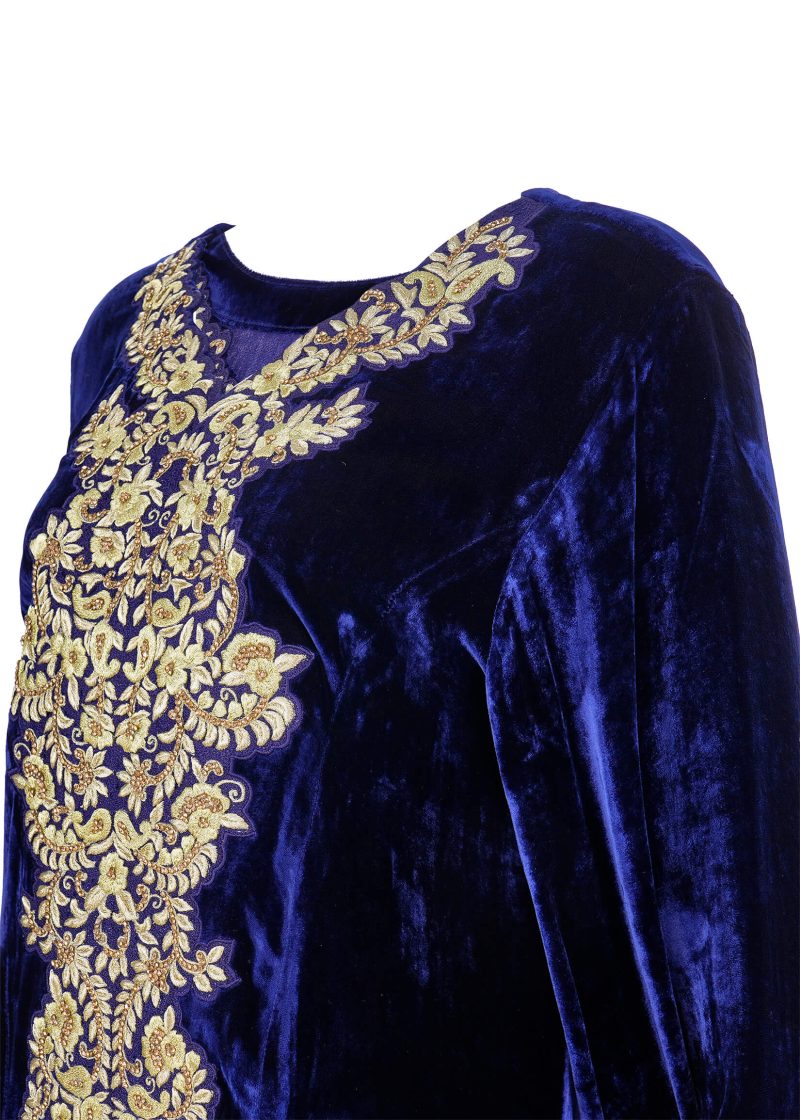 Maysarah Studio | Royal Blue | Stitched | Party Wear | Kaftan | 1 pc set