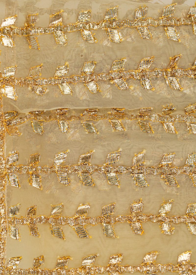 Maysarah Studio | Peach | Unstitched | Wedding Wear | Kurta Dupatta Set | 2 PC Set