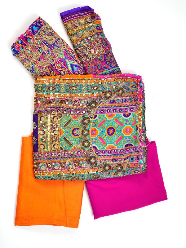 Rani Zara | Harish Shakil | Multi Color | Unstitched | Wedding Wear | Kurta Set | 3 Pc Set