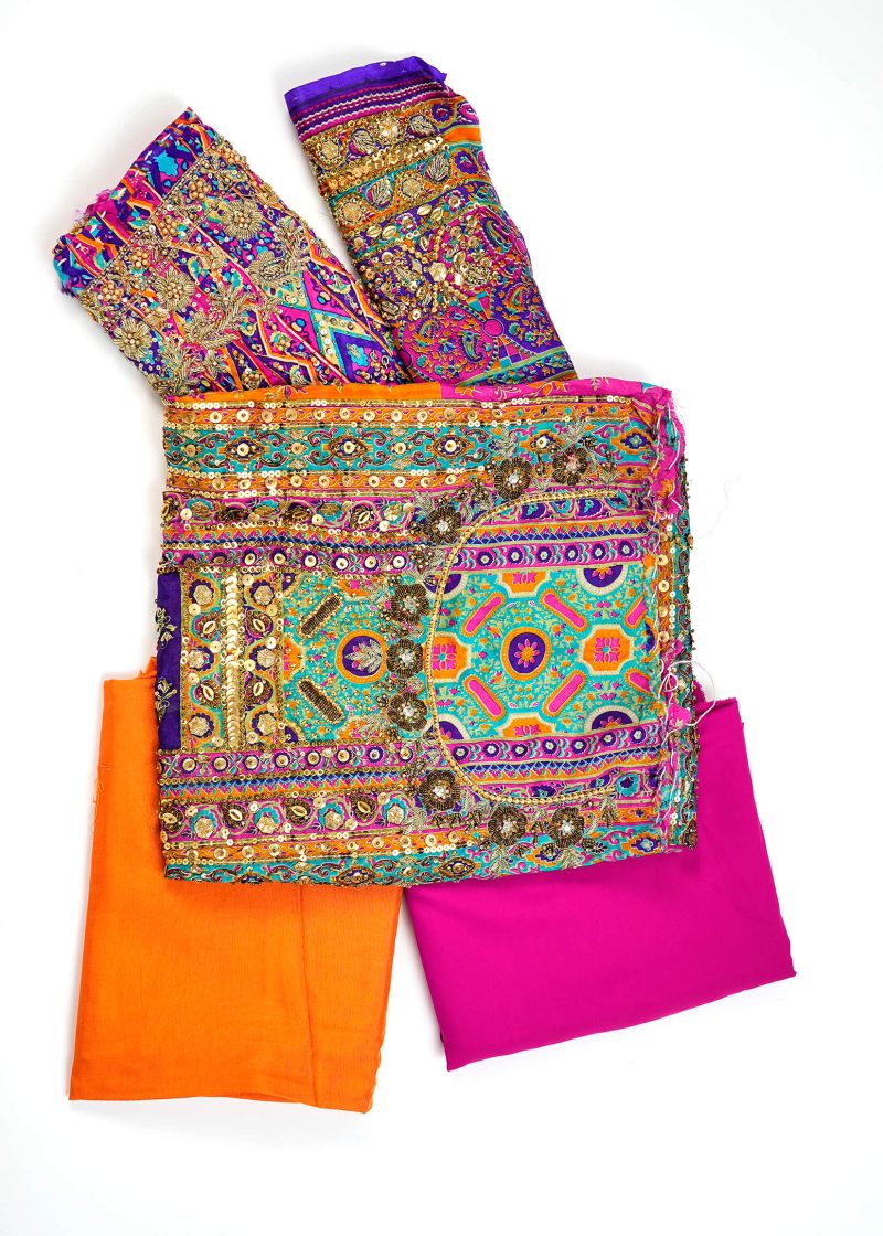 Rani Zara | Harish Shakil | Multi Color | Unstitched | Wedding Wear | Kurta Set | 3 Pc Set