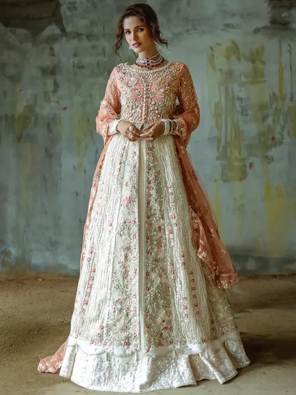 Mushq | Stardust | Net | stitched | Wedding Collection | Galaxy Gown | 3 pc set.