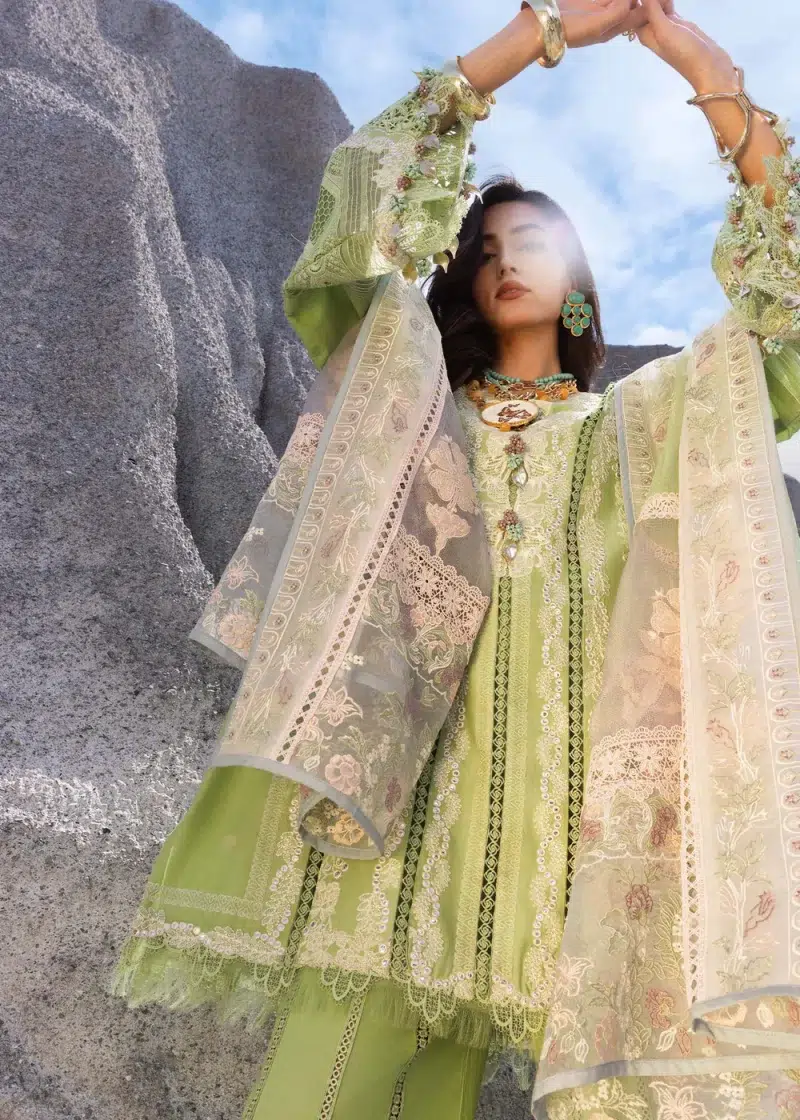Saira Shakira | Luxury lawn'25 | Nadine-b | Lawn | Periwinkle | Embroidered Suit | 3pc