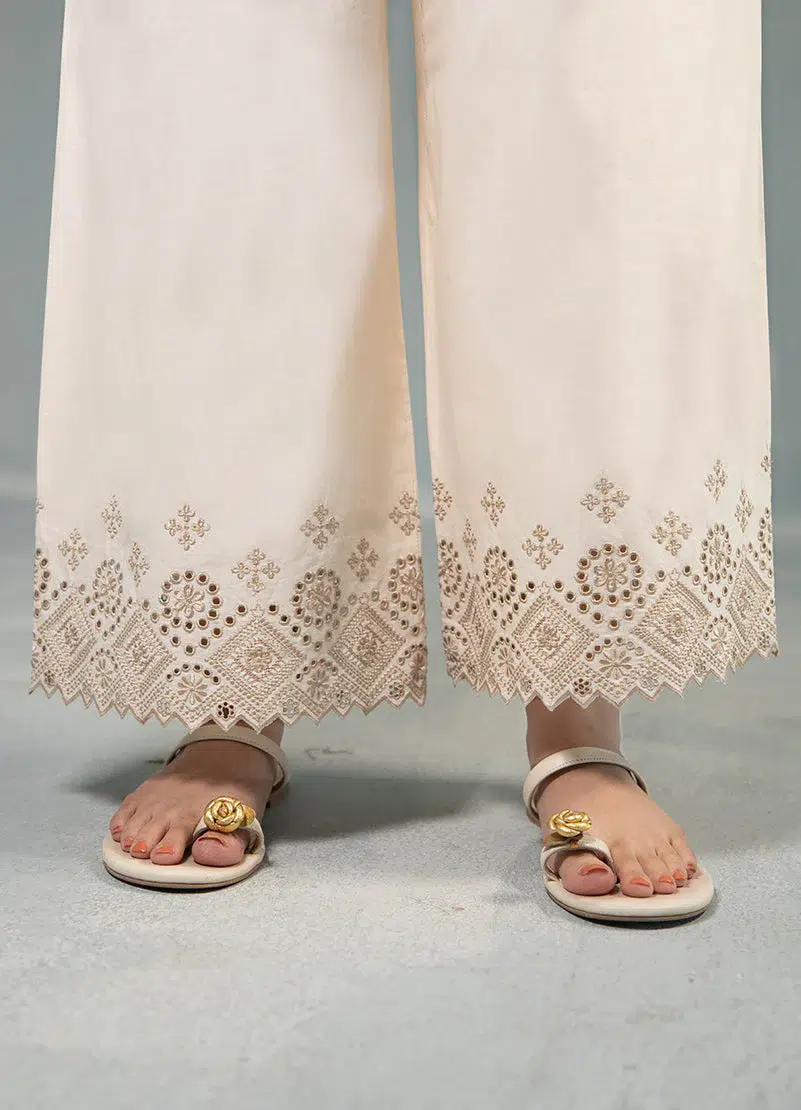 Image | Winter Edit 24 | Embroidered Izaar | Cotton | Beige | 1 pc | T-664.