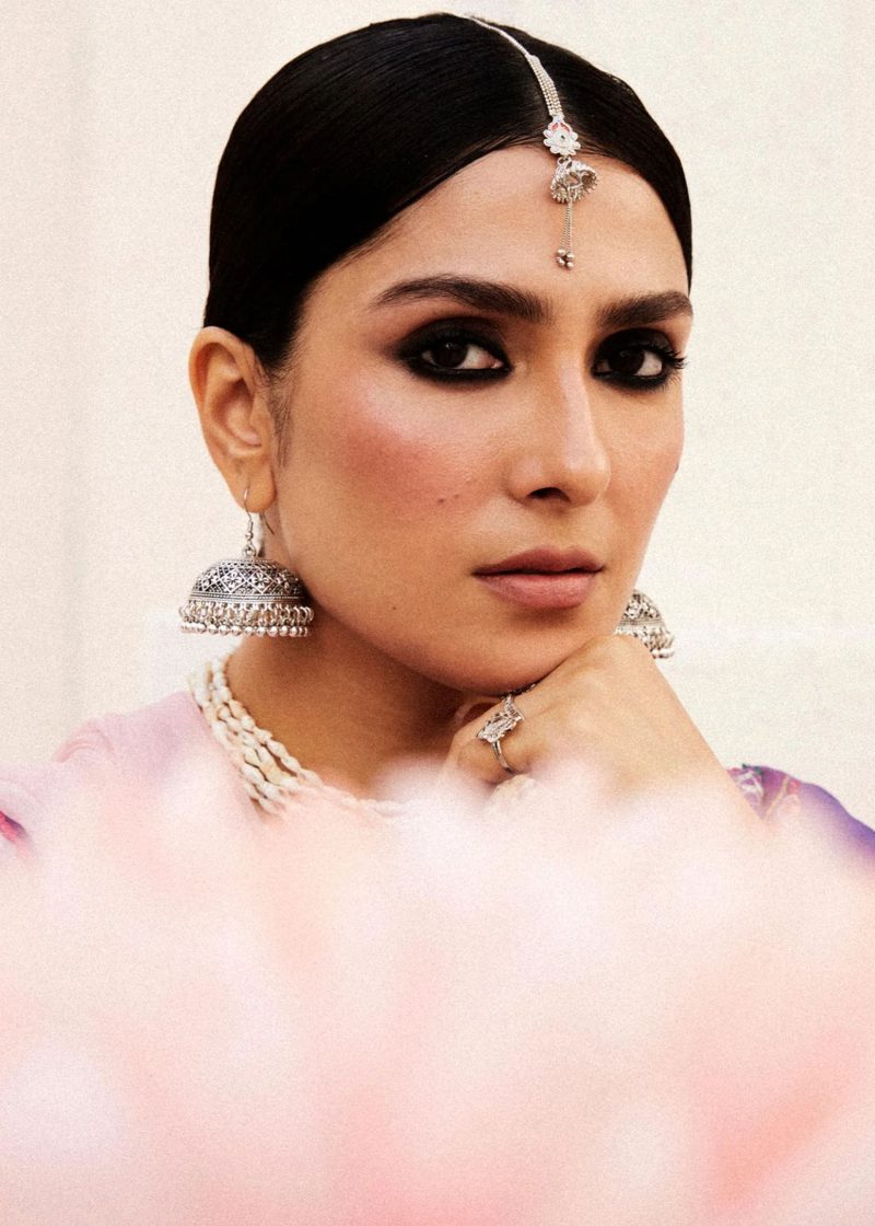 Zara Shahjahan Lawn | Purple | Unstitched | Wedding wear | embroidered Organza Dupatta | LAMIA-7B