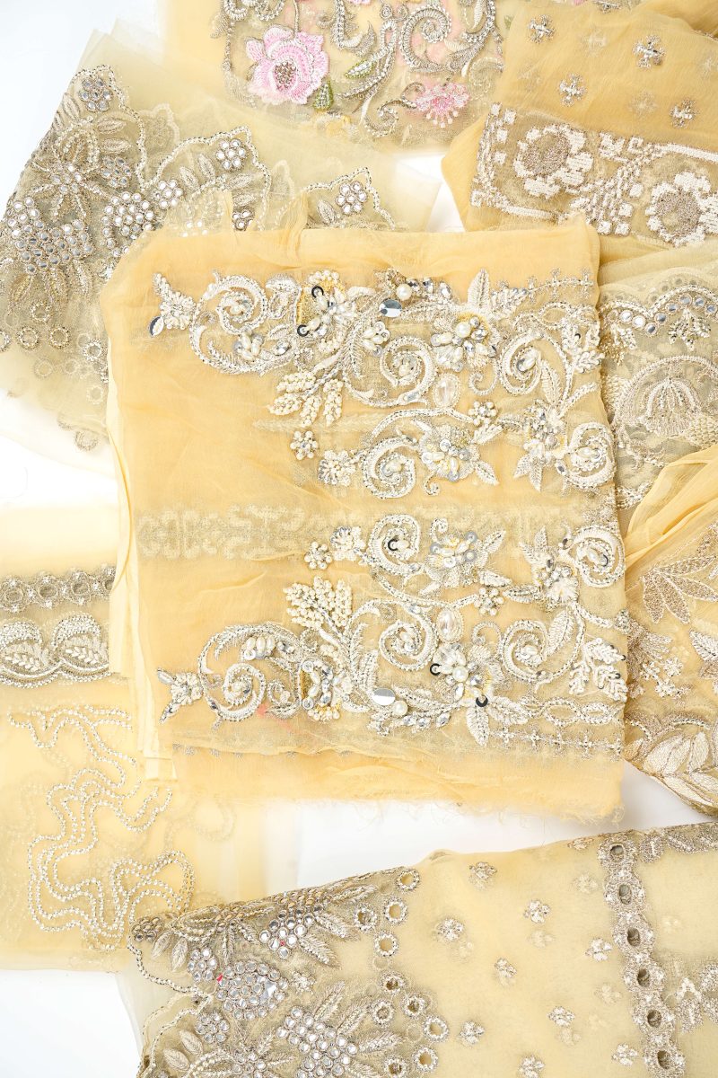 Maysarah Studio | Beige | Unstitched | Festival Wear | Kurta Set | 3 pc Set