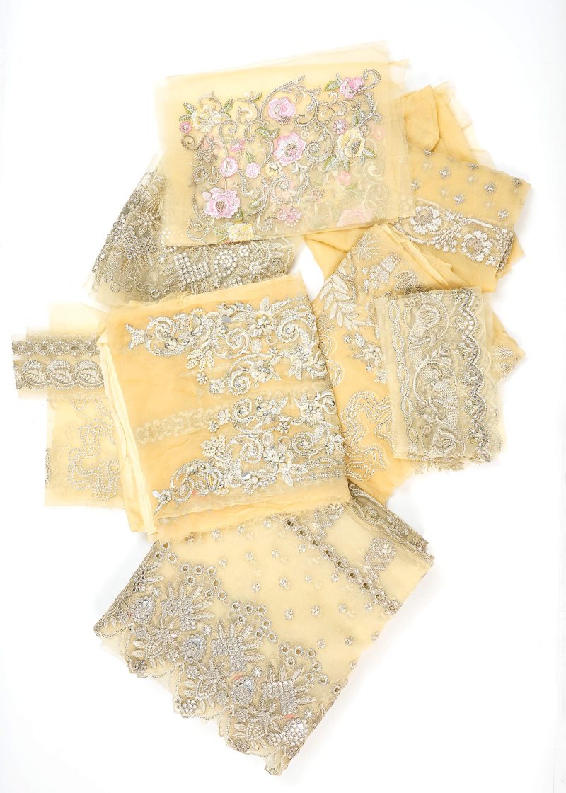 Maysarah Studio | Beige | Unstitched | Festival Wear | Kurta Set | 3 pc Set