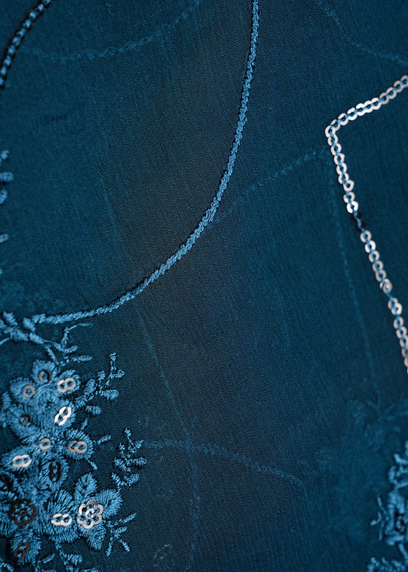 Pakistani | Blue | Unstitched | Festival Wear | Kurta Set | 3 pc Set