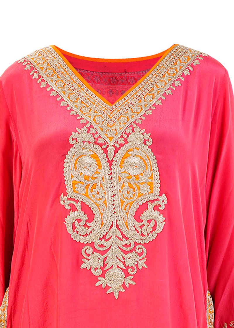 Sonia Ahuja | Red | Stitched | Designer Wear | Kurta Dupatta Trouser | 3 pc set