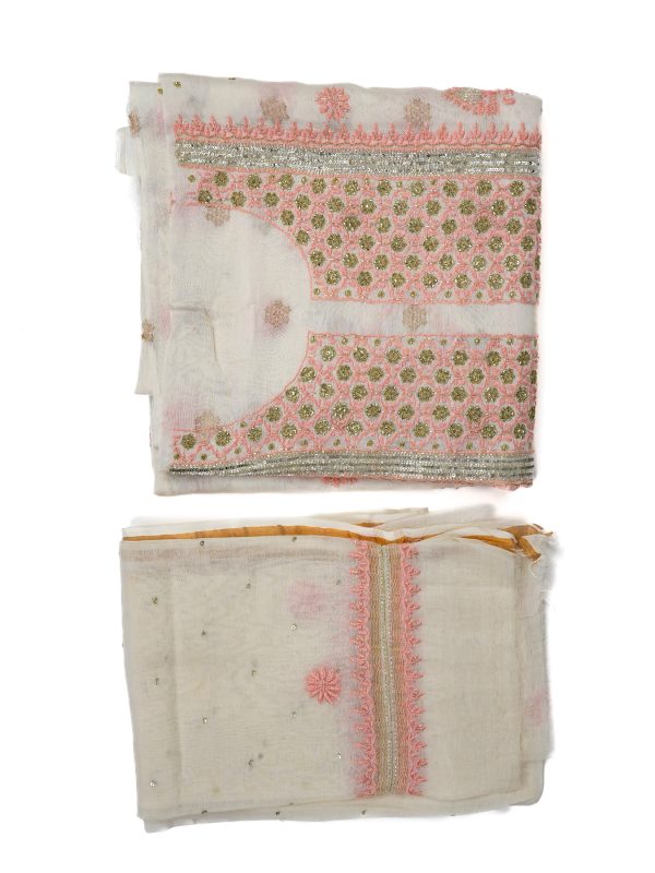 Maysarah Lucknowi | Off White | Stitched | Festival wear | Kurta Trouser Style | 3 pc set