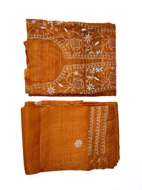 Maysarah Lucknowi | Mustard | Semi stitched | Festival wear | Kurta Dupatta Style | 2 pc set