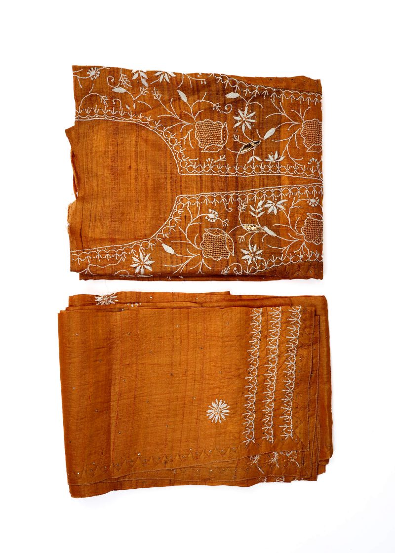 Maysarah Lucknowi | Mustard | Semi stitched | Festival wear | Kurta Dupatta Style | 2 pc set