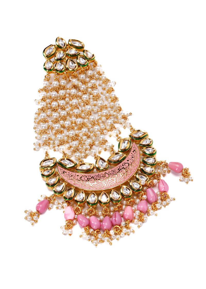 Rose Gold Metal White Swarovski | Baby Pink Ruby for Stylish Jewelry Looks