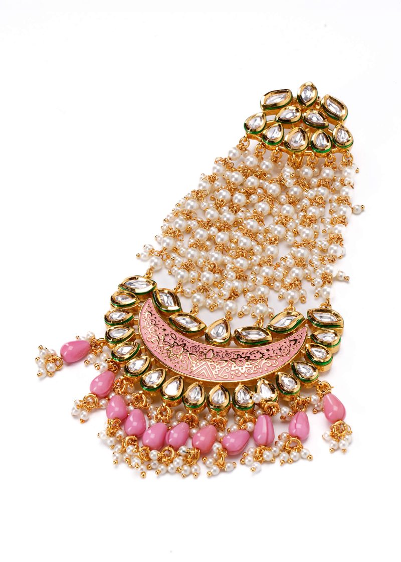 Rose Gold Metal White Swarovski | Baby Pink Ruby for Stylish Jewelry Looks