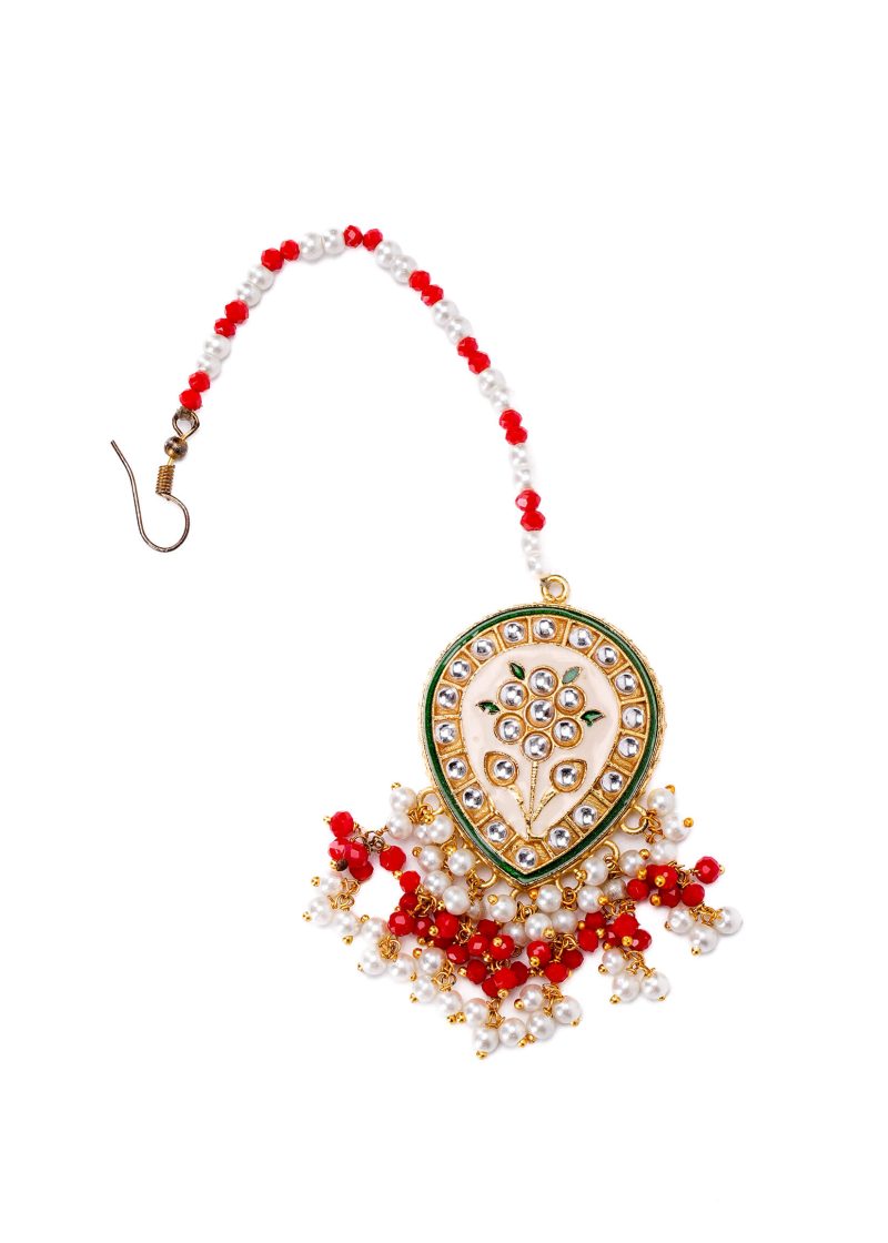 Kaju-Shaped Tassel Jewelry | Rose Gold with Stunning Silver Diamond Designs