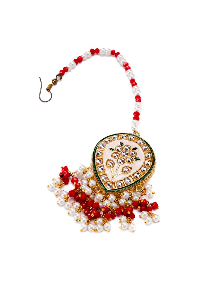 Kaju-Shaped Tassel Jewelry | Rose Gold with Stunning Silver Diamond Designs