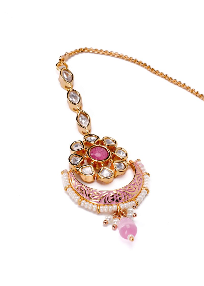 Moon-Shaped Tassel Earrings | Rose Gold and Silver Diamond Jewelry Collection