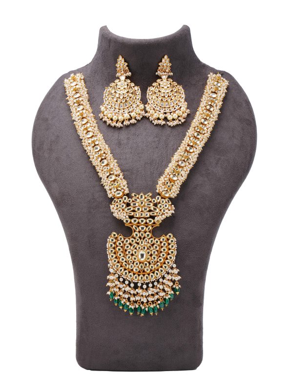 Two Size Off White Lulu Tassel Details | Gold Entick Metal Silver Kundan Pasha