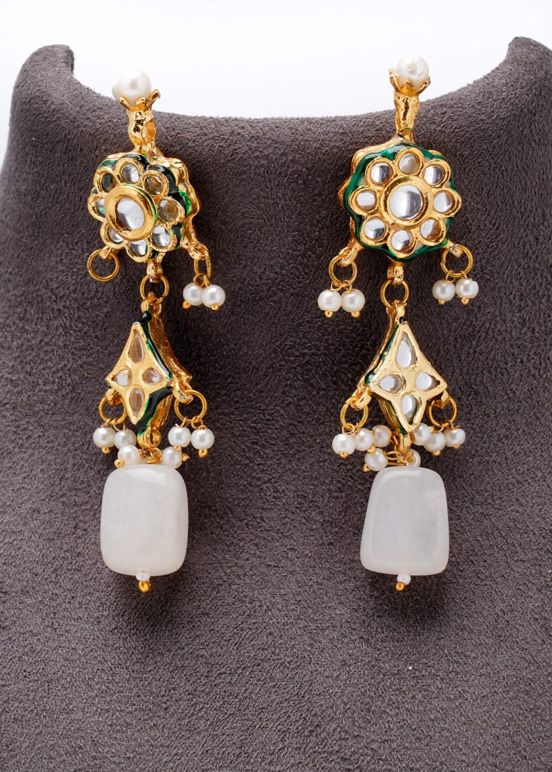 Silver Bangles with White Swarovski | in Two Shapes | Circle Design for Elegant Style