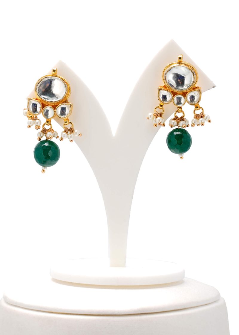 Square Live Kundan Design | Gold Metal Silver Jaipuri Style with Elegant Details