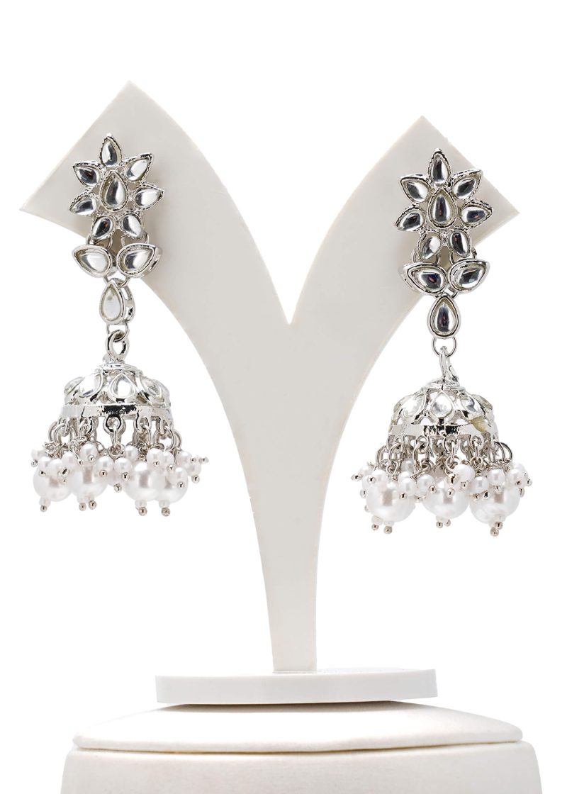 C Green Ruby Swarovski | Earrings White Metal Rose Unique Pink