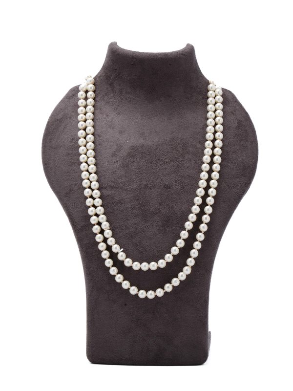 Royal Blue Ruby Necklace with Pink Stone | Navy Beads | Purple Stone Tassels in Silver