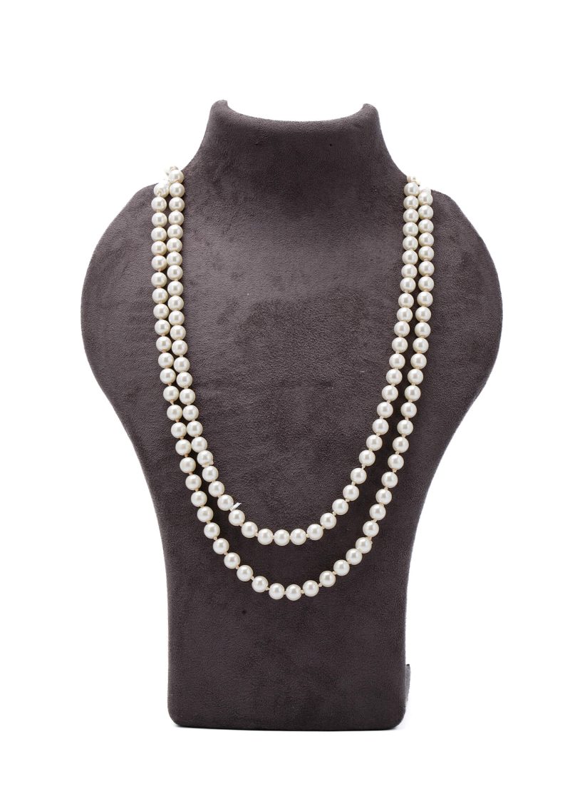 Royal Blue Ruby Necklace with Pink Stone | Navy Beads | Purple Stone Tassels in Silver