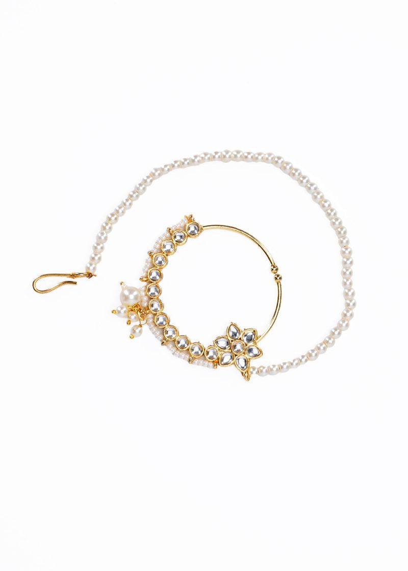 Two-Line Silver Uncut Diamond Maala | White Swarovski | Luxe Statement