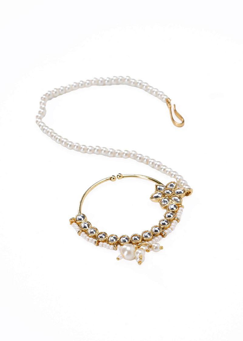 Two-Line Silver Uncut Diamond Maala | White Swarovski | Luxe Statement