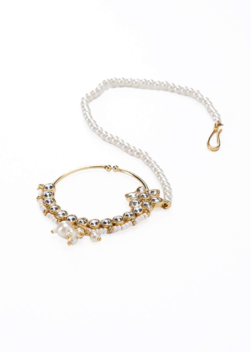 Two-Line Silver Uncut Diamond Maala | White Swarovski | Luxe Statement