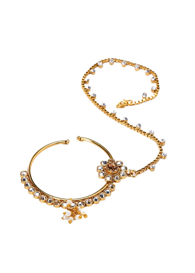 Two-Line Silver Uncut Diamond Maala | White Swarovski | Luxe Statement