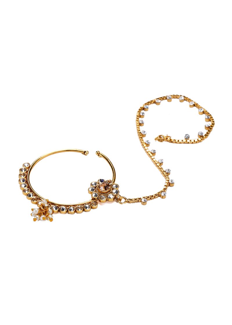 Two-Line Silver Uncut Diamond Maala | White Swarovski | Luxe Statement