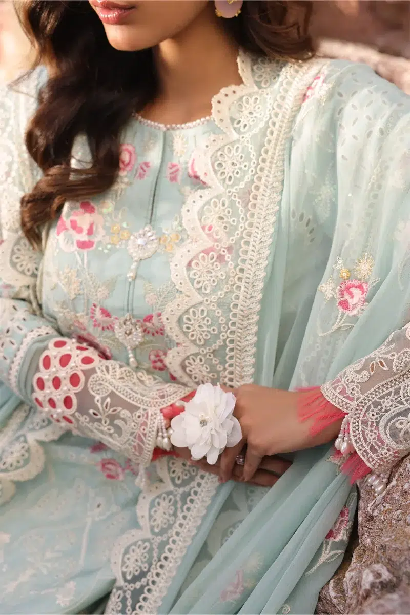 Imrozia Serene | Hania Collection '25 | Lawn | Sky | Stitched | 3pc