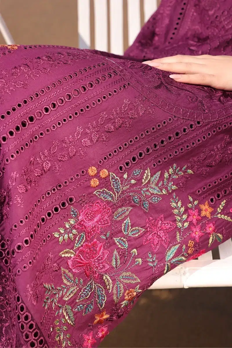 Imrozia Serene | Hania Collection '25 | Lawn | Plum | Stitched | 3pc