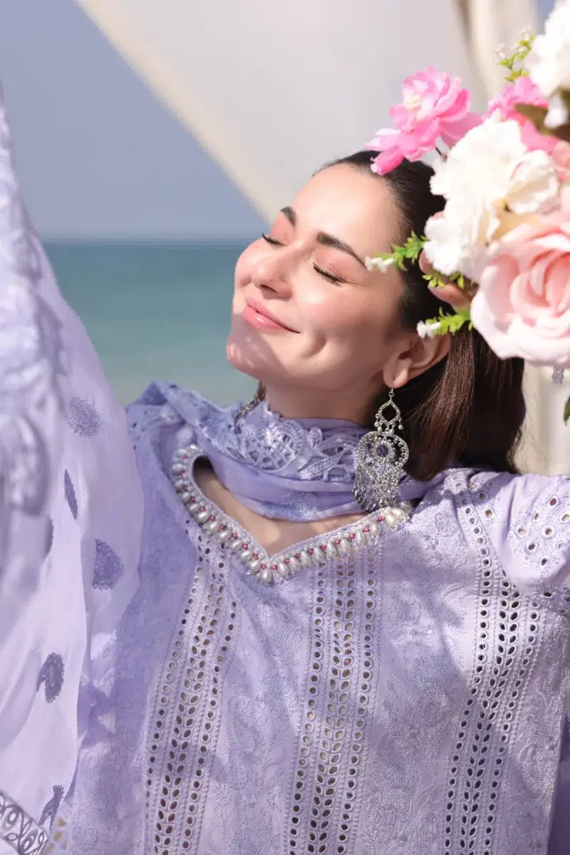 Imrozia Serene | Hania Collection '25 | Lawn | Light-Purple | Stitched | 3pc