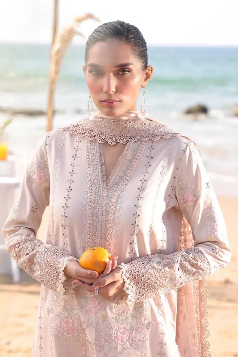 Imrozia Serene | Hania Collection '25 | Lawn | Light-Pink | Stitched | 3pc
