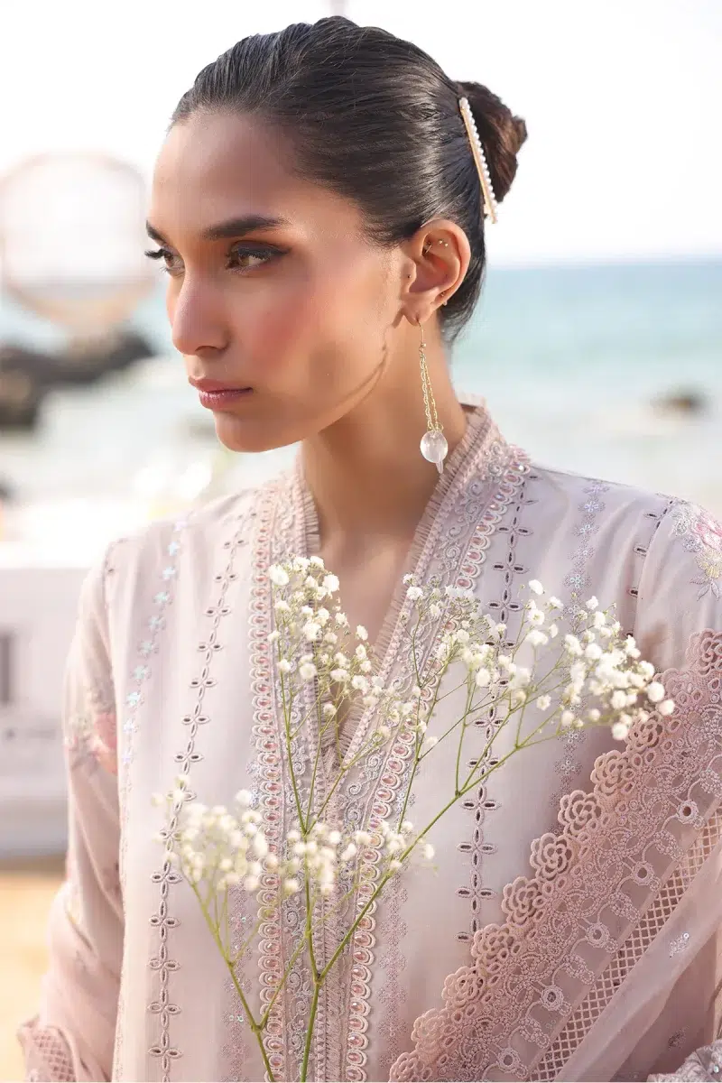 Imrozia Serene | Hania Collection '25 | Lawn | Light-Pink | Stitched | 3pc