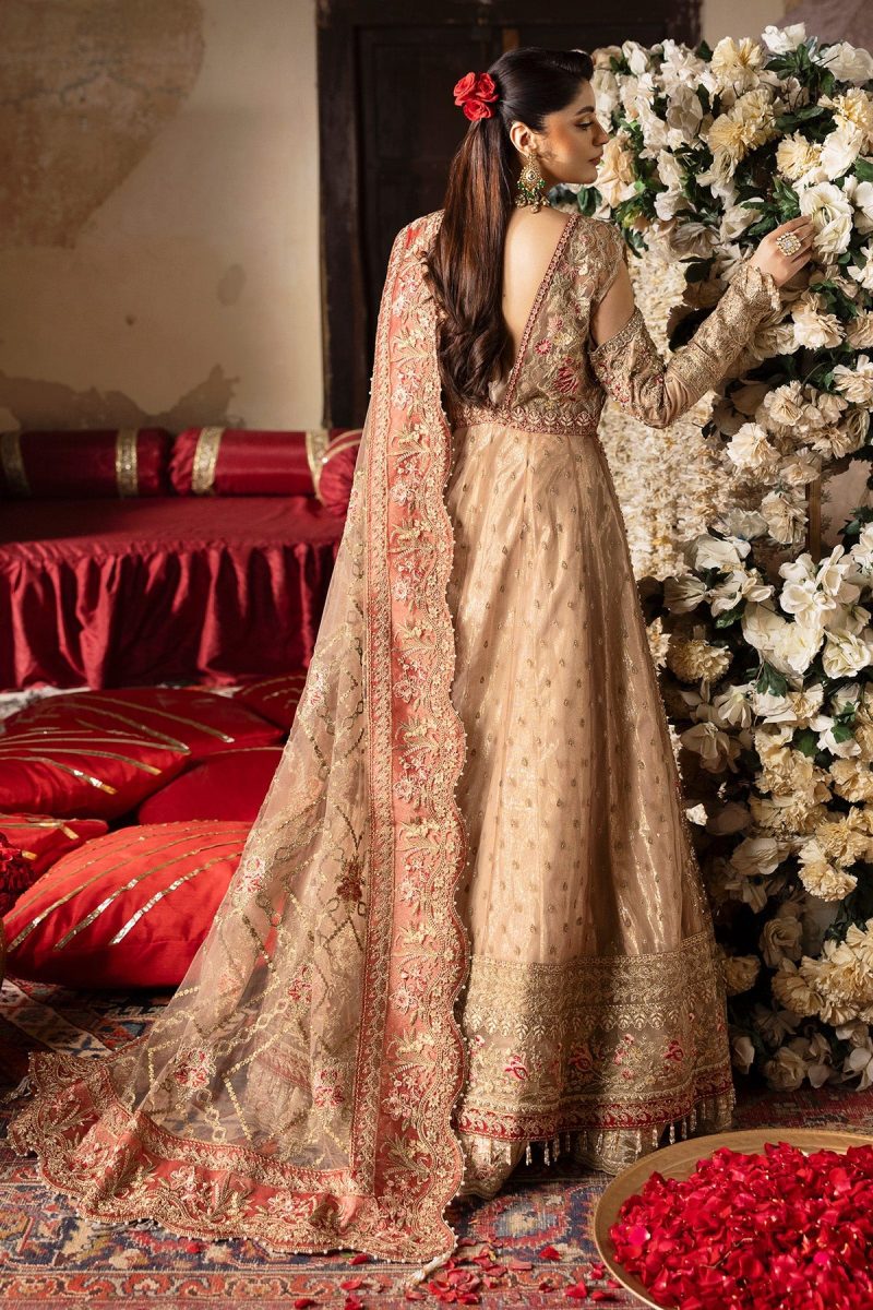 Imrozia | Jashn Bridal Edit 25 | Zarnigar | Golden | Chiffon | 3 pc