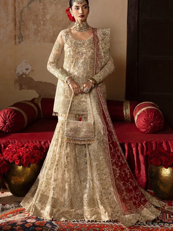 Imrozia | Jashn Bridal Edit 25 | Pemaan | White | Chiffon | 3 pc