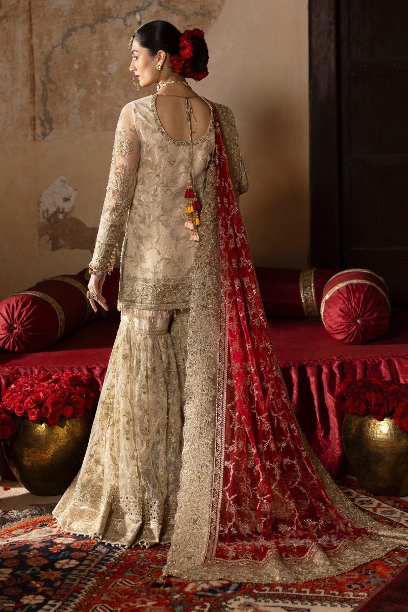Imrozia | Jashn Bridal Edit 25 | Pemaan | White | Chiffon | 3 pc