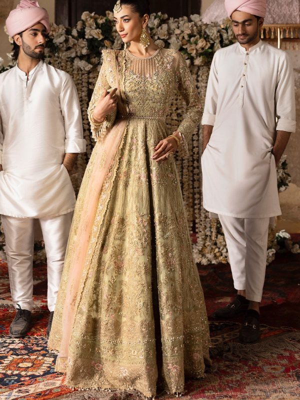 Imrozia | Jashn Bridal Edit 25 | Rekhta | Green | Chiffon | 3 pc