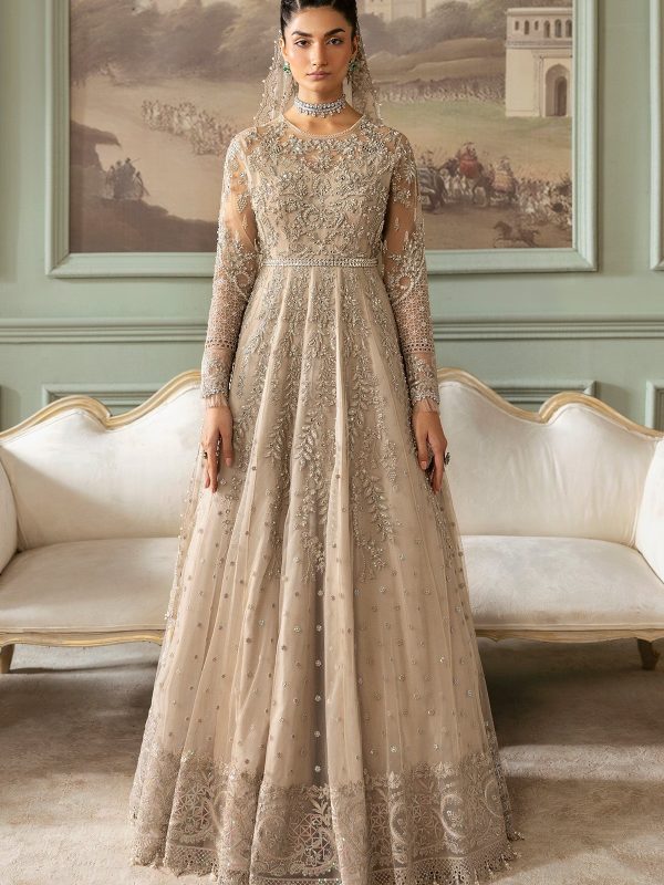 Imrozia | Jashn Bridal Edit 25 | Tabaan | Silver | Chiffon | 3 pc