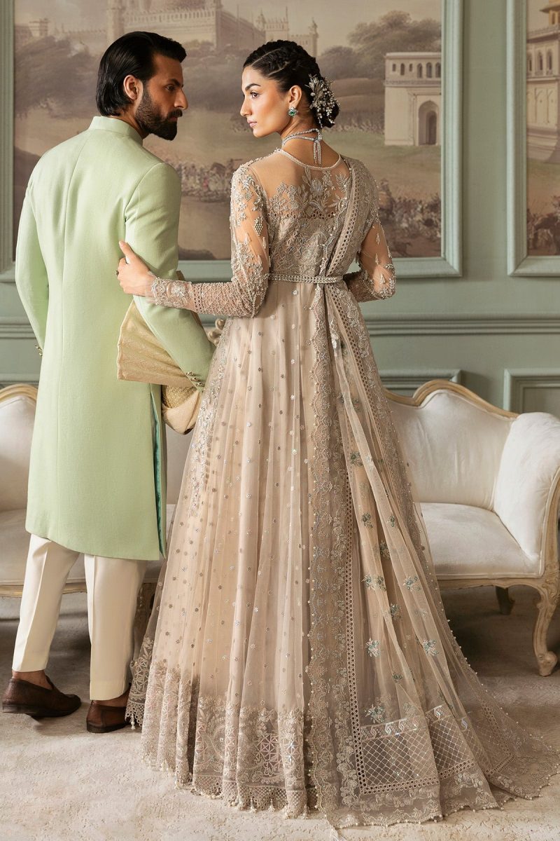 Imrozia | Jashn Bridal Edit 25 | Tabaan | Silver | Chiffon | 3 pc