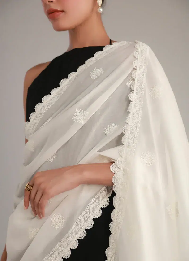 Image | Legends of Fall'24 | Cotton | White | Embroidered Dupatta | 1 pc