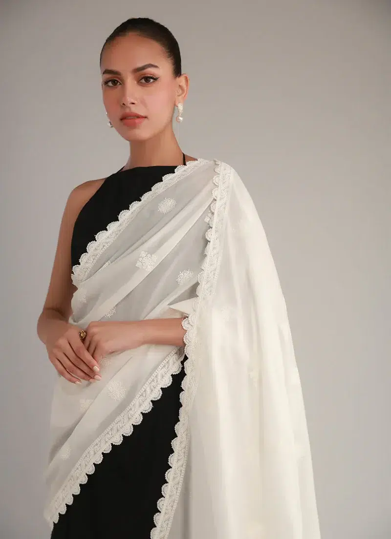 Image | Legends of Fall'24 | Cotton | White | Embroidered Dupatta | 1 pc