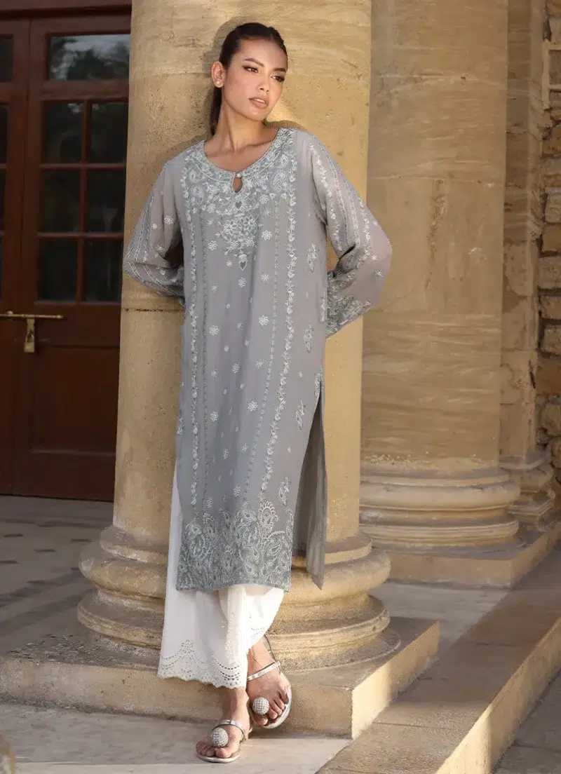 Image | Legends of Fall'24 | Cotton | Sage Green | Embroidered Shirt | 1 pc.